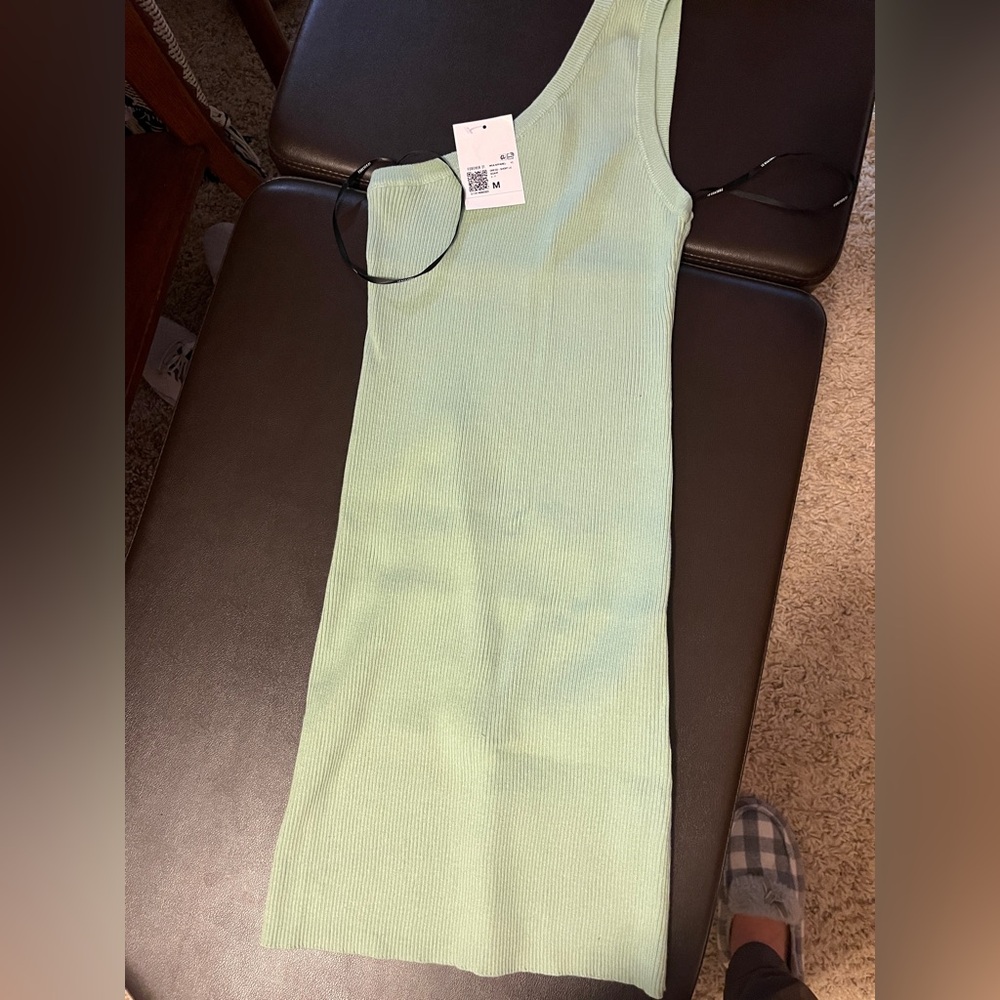 Mint Green One Shoulder Dress